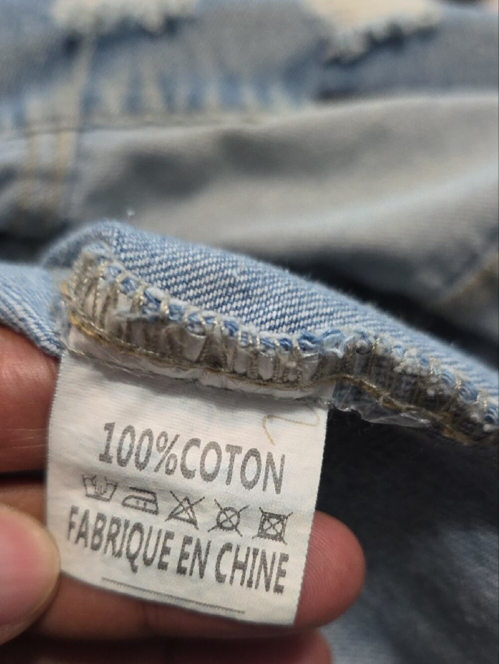 Distressed Light Blue Denim Jacket - Women - Picture 8 of 8